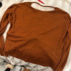 Sweater with open back